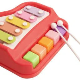 Small 2 in 1 Musical Xylophone & Piano Toy for Kids with 5 Multicolored Keys 118-image-48