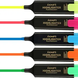 luxor Chisel Tip fluorescent Highlighter image 3