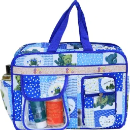 : Baby Diaper Bag with Sholder Strap 15 Ltr with 5 Pockets Dark Blue Diaper Bag-image-95