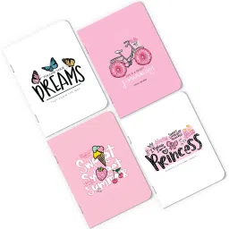 raptech notebook Unique Stationery items, Easy to Carry, Plain Cute(Follow Yours Dreams) A5 Diary UnRuled 240 Pages image 2