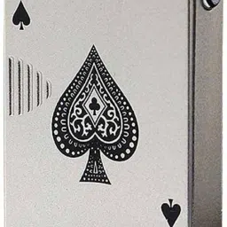 Premium Essential Refillable Card Ikka Silver Design Butane Gas Windproof Flame Pocket Lighter-26