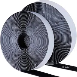 10 Meters x 25mm Non-Adhesive Hook Loop Tape Roll Fastener Tape for Sewing Craft Stick-on Velcro-image-2