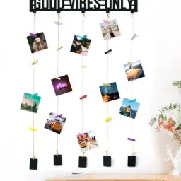 art street Single Pc Vera Black Jute Clip Photo Frames-picture-27