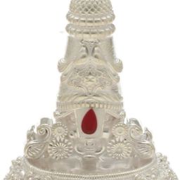 23 Grams Balaji Mukut Silver Idol Decorative Showpiece - 4.572 cm-image-57