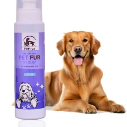 pettivo Puppy & Kitten Shampoo 200 Ml+Pet Fur Serum 200 Ml Combo Pack Conditioning, Whitening and Color Enhancing Coco Fragrance, Green Apple Dog Shampoo image 3