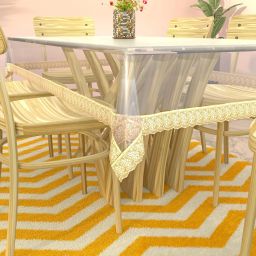 Solid, Self Design 4 Seater Table Cover-image-38