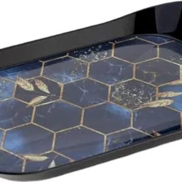 finner BPA Free Plastic Stackable Hexagon Serving Trays Modern Storage Tray-picture-18