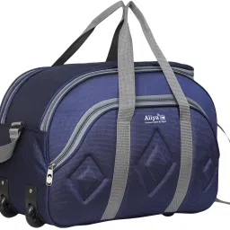60 L Strolley Duffel Bag - WDB-1172 Stylish and Spacy Wheel Duffel Bag For Traveling Dufflel and more - Blue, Multicolor - Large Capacity-image-94