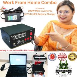 Work From Home combo 200 Watt 12v dc to ac inverter & 12v 7 Amp Battery Charger Square Wave Inverter-15