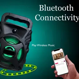 Techobucks Extra Bass Portable Design Bluetooth Speaker |3D sound| Splash proof| AUX input 5 W Bluetooth Speaker image 2