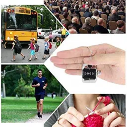 voltegic ™ Golf Hand Held Tally 4-Digit Number Clicker Sport Analog Tally Counter image 3