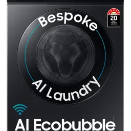 12 kg Fully Automatic Front Load with In-built Heater Black, Grey-12