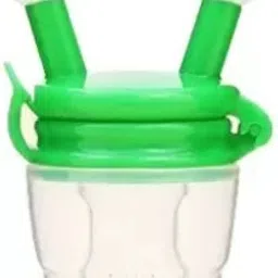 Fruit and Food Nibbler, sucker & Feeding Pacifier Feeder Green- Silicone-16
