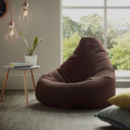 XXL Faux Leather Bean Bag Filled with Beans | Ready To Use Teardrop Bean Bag With Bean Filling-image-10