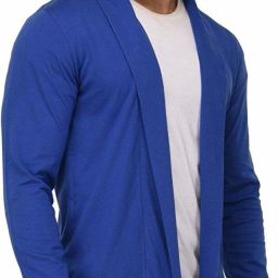 Men Jacket Style Full Sleeve Light Blue Shrug-image-77
