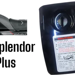 Tank plate with lock for splender plus bike(black colour) Bike Tank Pad-image-17