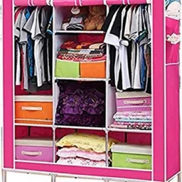 6 + 2 Shelves 3 Door 88130 PP Collapsible Wardrobe-27
