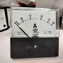 CK INDIA SR-65 30 Ampere Meter (Analog) Fitted with Brass Nut and Volt Ammeter-9