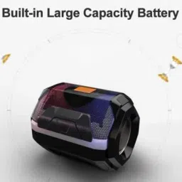 Soroo Future Hi bass & stereo audio color changIng led Light wireless Speaker portable 10 W Bluetooth Laptop/Desktop Speaker image 2