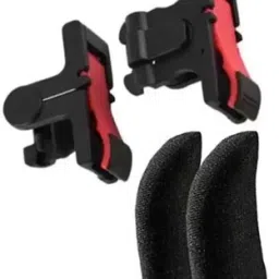 menaso super Portable L1R1 Shooter Controller PUBG D9 Trigger with PubG Mobile Finger Sleeve PubG Thumb Sleeve Gaming Accessory Kit-picture-20