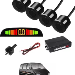 Black 4 Parking Reverse Safety Sensor For Vehicles-83 Universal Reverse Black Parking Sensor With Buzzer And LED Display-83 Parking Sensor-12