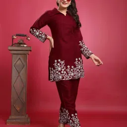 Women Viscose Rayon Kurta Palazzo Set-picture-23