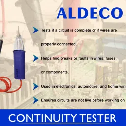aldeco 17 Items Compact Soldering Iron Kit with Continuity Tester & More Utility Tools 25 W Simple image 3