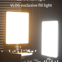 BUFONA 11inch LED Camera Photography Light Panel with Remote & Rotating Ball Lamp Flash image 3