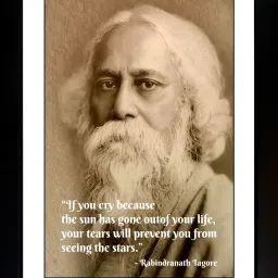 Rabindranath Tagore Digital Reprint 13.5 inch x 10 inch Painting-48
