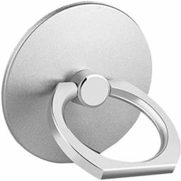 befunky Phone Ring Stand Holder [Round Shape] Kickstand Finger Grip (Universal) (1 Piece, Silver) Mobile Holder-image-38