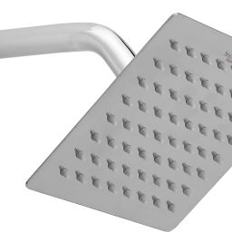 150mm Stainless Steel Ultra Thin Overhead Rain Shower With 225 mm Arm - Square Fixed Mount-image-54