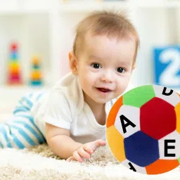 Soft Multicolor alphabet ball stuffed toy- 30 cm-42
