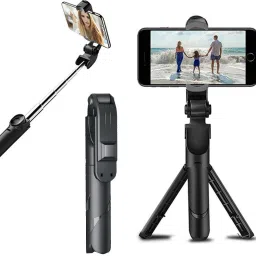 Techobucks Selfie Stick with LED Light, Tripod Stand with Bluetooth Wireless Remote Monopod Monopod Kit-2