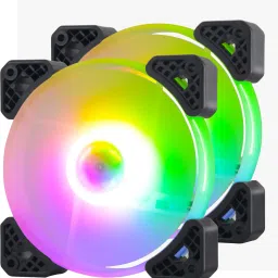 ENTWINO RGB Cooling Gaming Fans, Set of 2, ENT-400-S, Quite Cooling Computer Fans Cooler Cooler-13