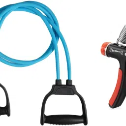 Fitness Combo of Double Toning Tube with Hand Gripper Fitness Accessory Kit Kit-image-14
