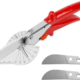 Multi Angle Miter Shear Cutter with 45 to 135 Degree Adjustable Angle Scissors for Accurate Angle Cutting of Plastic Decorative Moldings,PVC,Tile Edges,Trim Metal Cutter-21