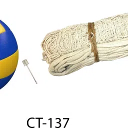 Superb Quality Volleyball With Cotton Net CT-137 Volleyball - Size: 4-picture-20