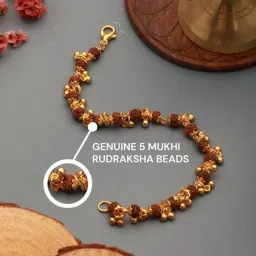 Rudraksha Gold-plated Bracelet-image-56