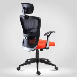 VIBE ELITE High Back Ergonomic|Fixed Arms|Lumber Support|Adj Head|Single Synchro Mesh Office Adjustable Arm Chair-image-1