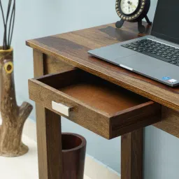 woodefly Study Table for Students Wood Laptop Table Computer Table for Home Office Table Solid Wood Study Table image 2