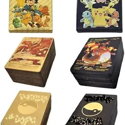 Rare Edition Black and Gold Metal Trading Cards 110 Pcs Premium Pack-picture-14