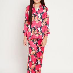 Readiprint Fashions Girls Floral Printed Satin Shirt With Palazzos-image-66