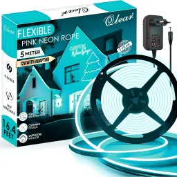 600 LEDs 5 m White, Blue Steady Strip Rice Lights-2