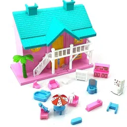 Funny House Play Set-Doll House Set (Multicolor)_097-10
