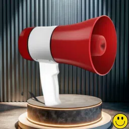 Handheld Megaphone with Siren, Microphone & Rechargeable for Outdoor EventsB244 Megaphone Portable Megaphone Siren Loudspeaker Function &Long Battery BackupR244 Outdoor PA System-3