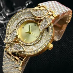 Analog Watch - For Girls BUTTERFLY GOLDEN 014-picture-13