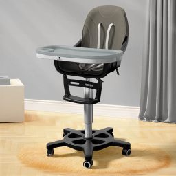 360° Baby High Chair with Adjustable Seat & Safety Belts-image-62