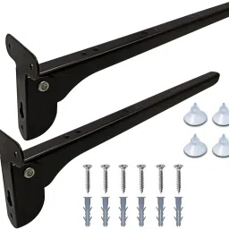 Royal 12" Folding Bracket - Bracket with Fittings for fold Down Steel Table 12" 30cm Shelf Bracket-34