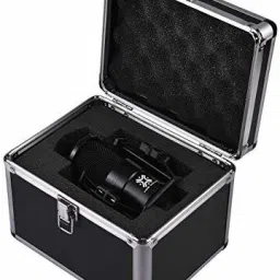 xtreme acoustics KAD-XA-C-01-BK BK Unidirectional, Condenser Microphone for Recording/Podcasting/Live Streaming Comes with XLR Cable and an Attractive Flight Case Microphone image 3