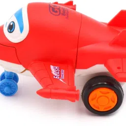 Mini Friction Power Aeroplane Toy with De-Formation Robot Function for Kids|K27-40